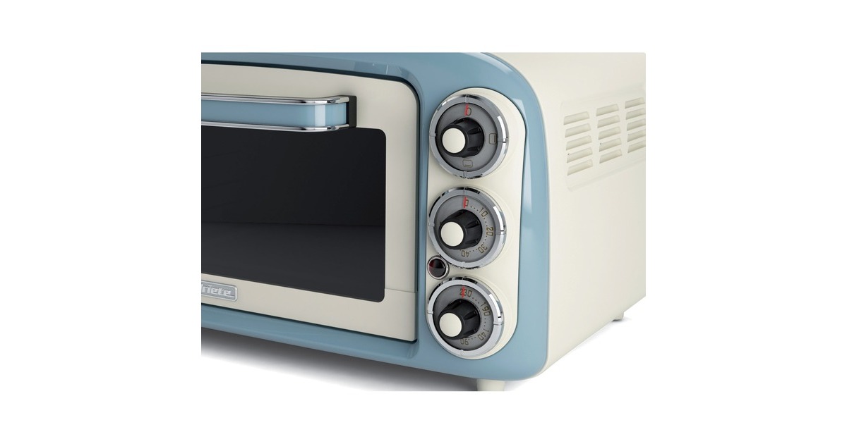 ArieteVintage oven 0979/05 mini bakoven  (Wit/lichtblauw, 18 Liter)