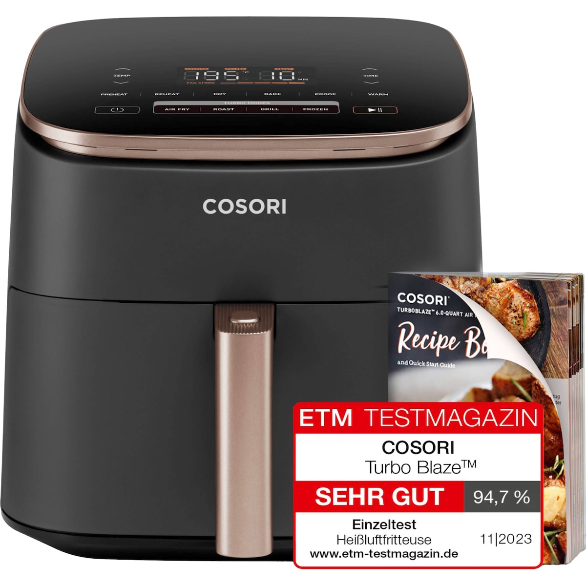 Cosori Turbo Blaze airfryer 66637 (sort)