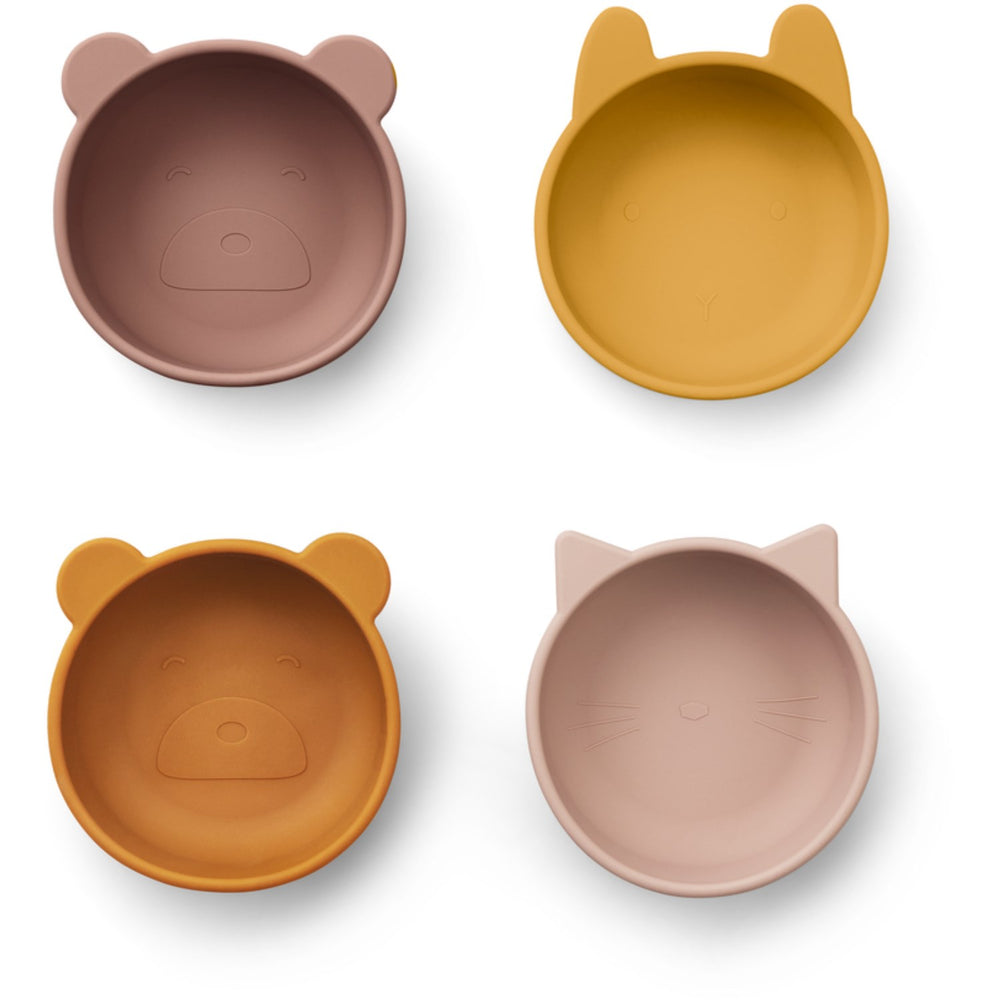 Køb LIEWOOD Rose Mix Iggy Silicone Bowls 4-Pak