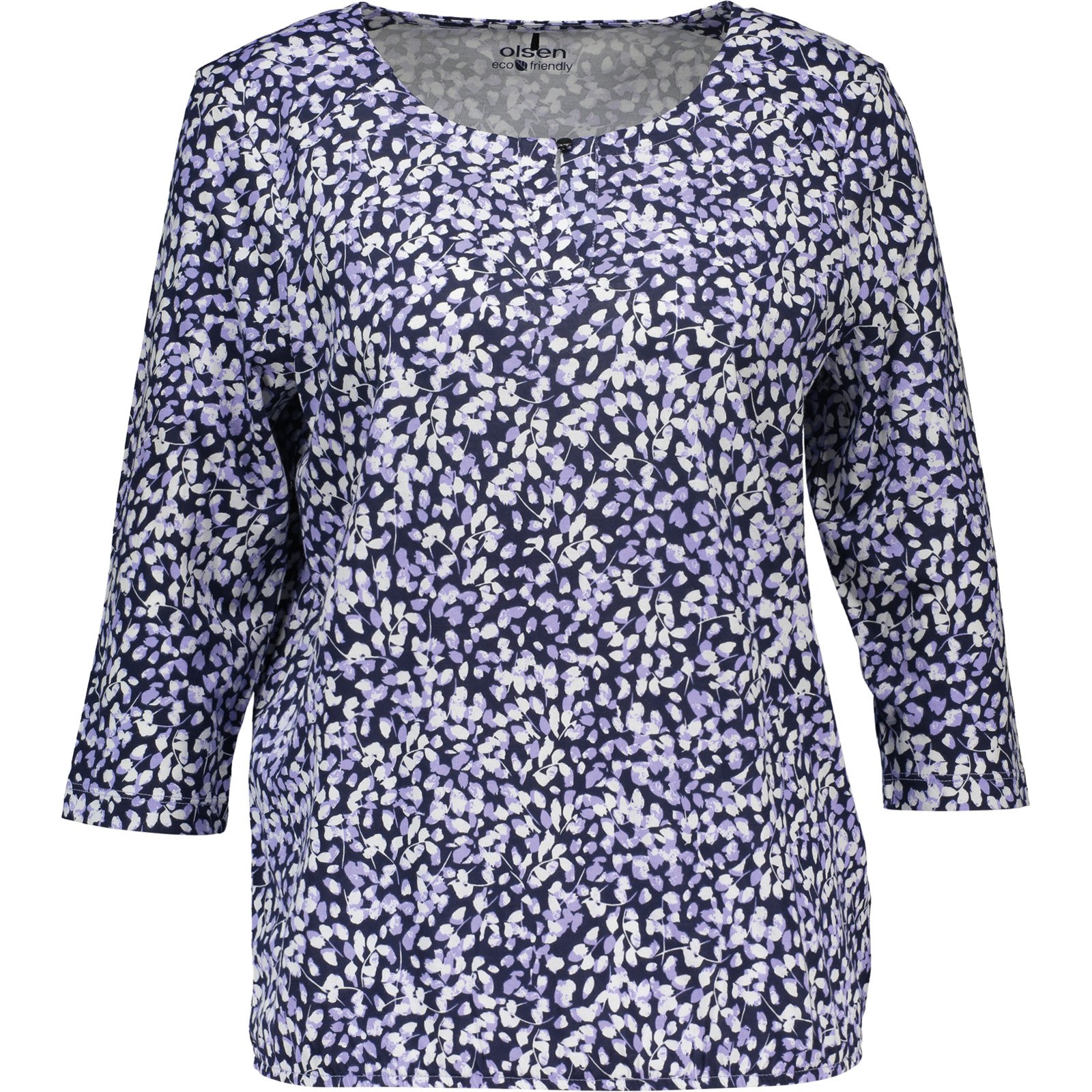 Olsen Damen-Shirt gemustert 3/4 Arme
