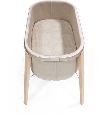 Stokke Snoozi Stretchlaken 2-Pack, Dandelion Beige/ Vanilla Cream