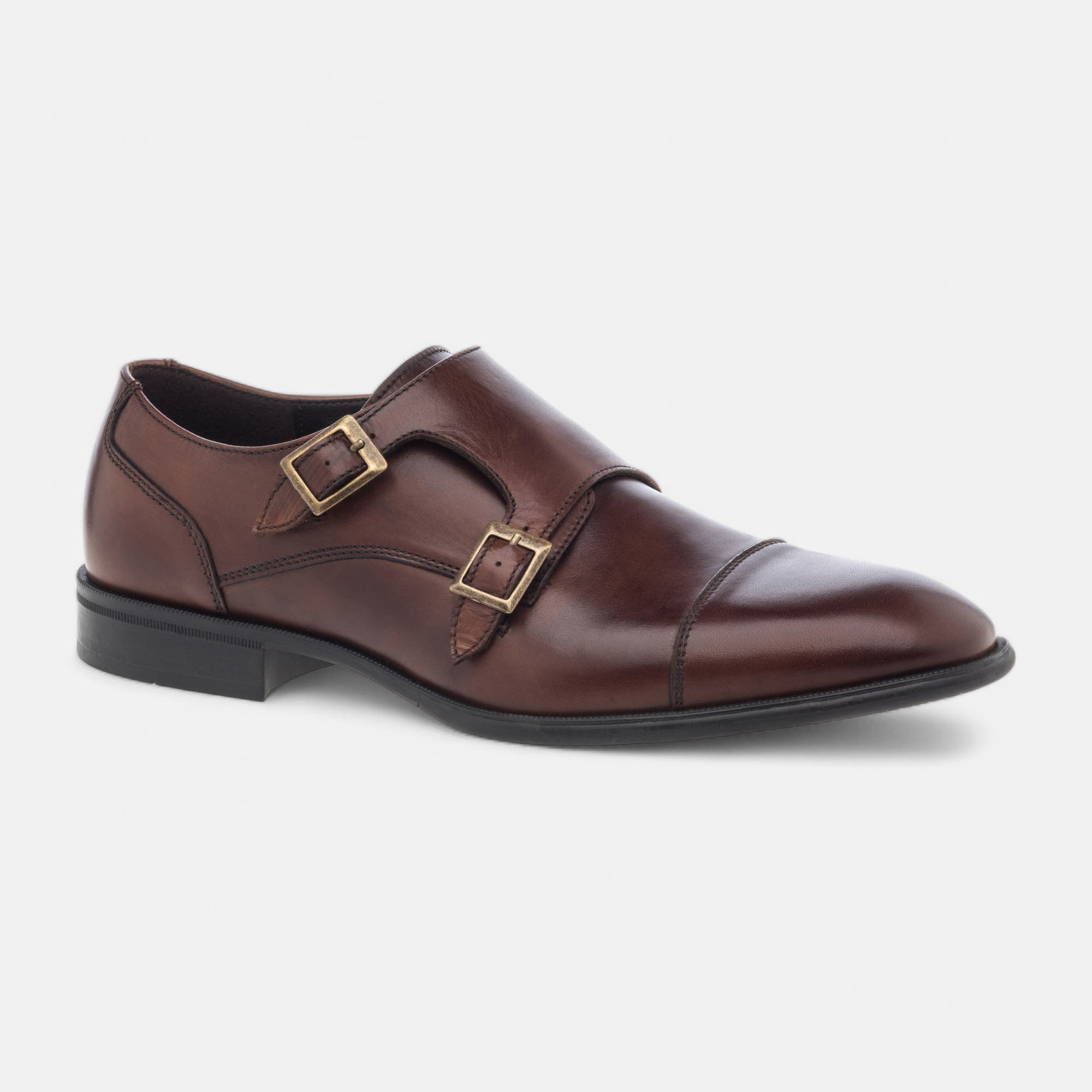 Derbies Homme en cuir cognac
