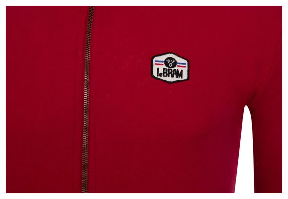 Sweatshirt LeBram Ecusson Zippé Winery / Rouge