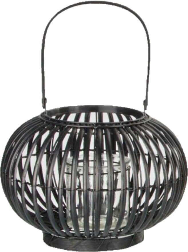 Intratuin windlicht Jack zwart D 25 H 29 cm