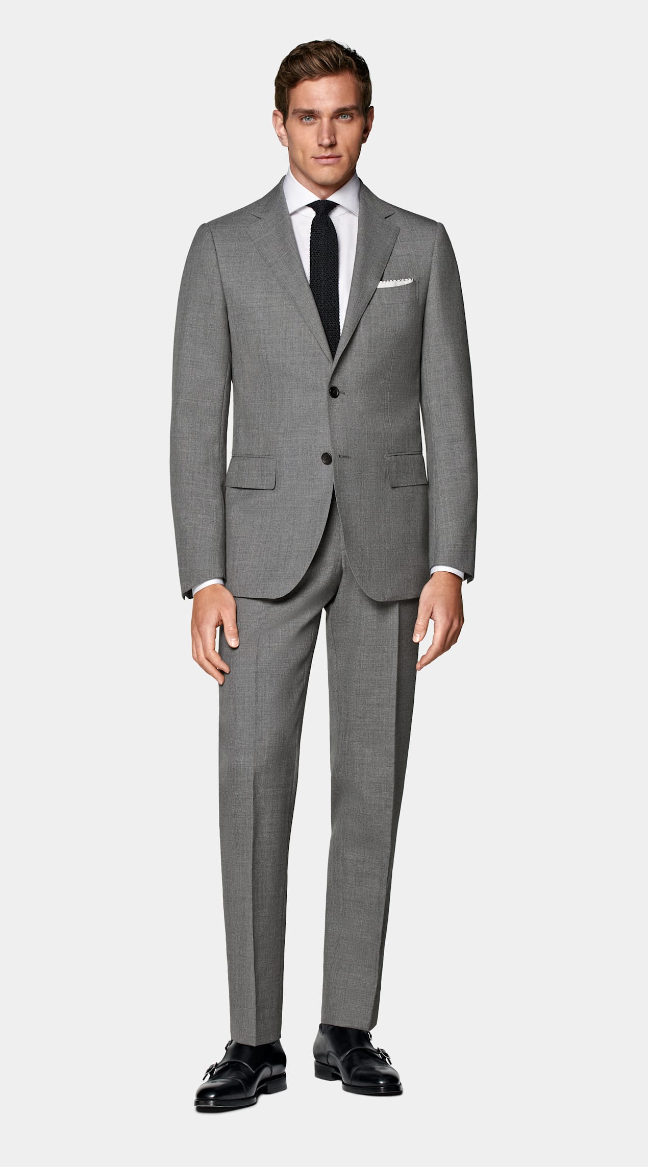 Costume Perennial Lazio coupe Tailored gris moyen