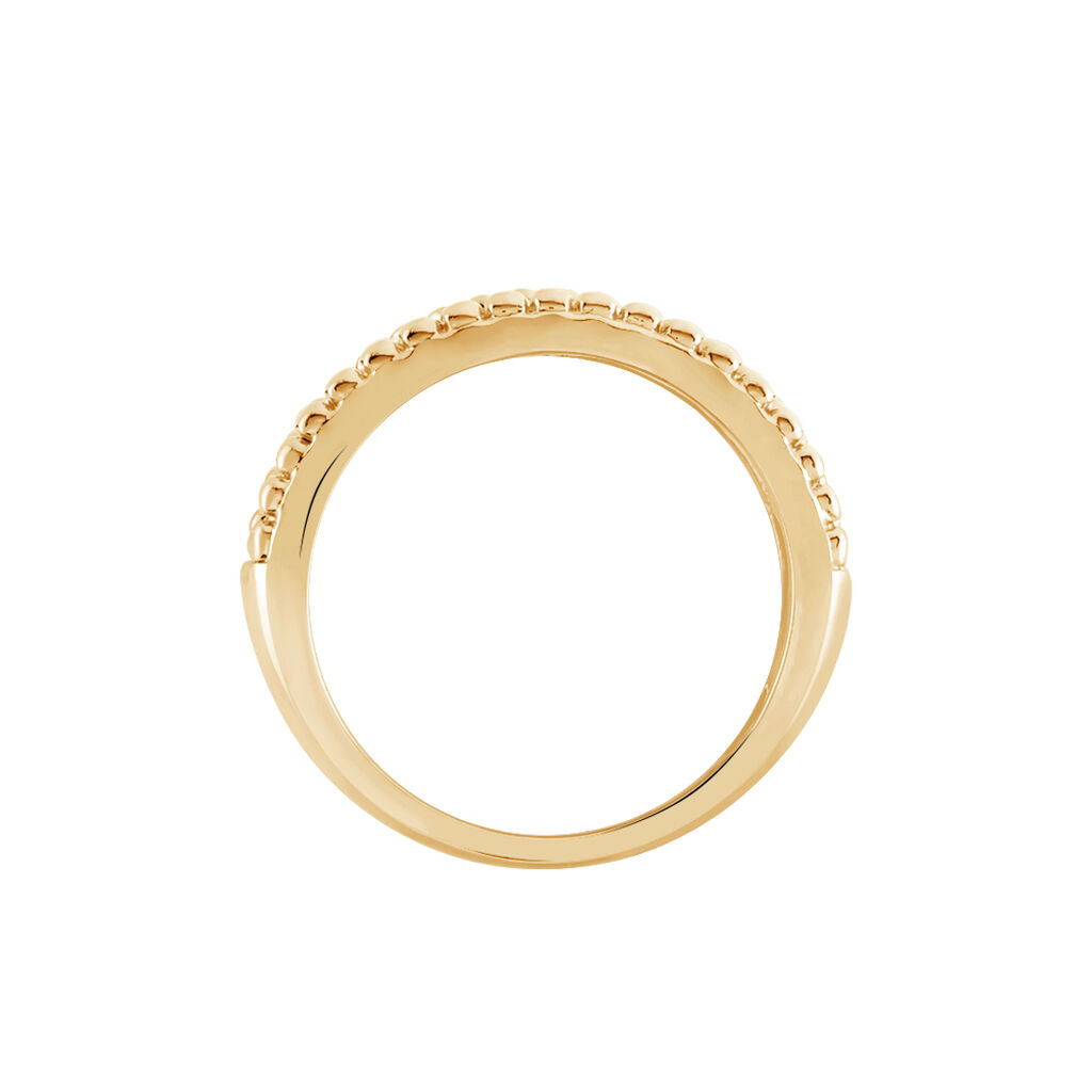 Bague Marie-baptistine Plaqué Or Jaune Oxyde De Zirconium