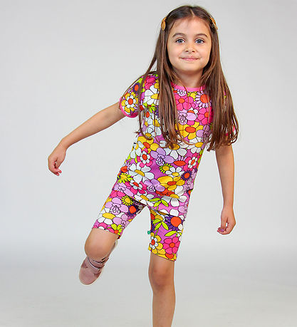 Sm?folk Shorts - Spring Pink m. Blomster