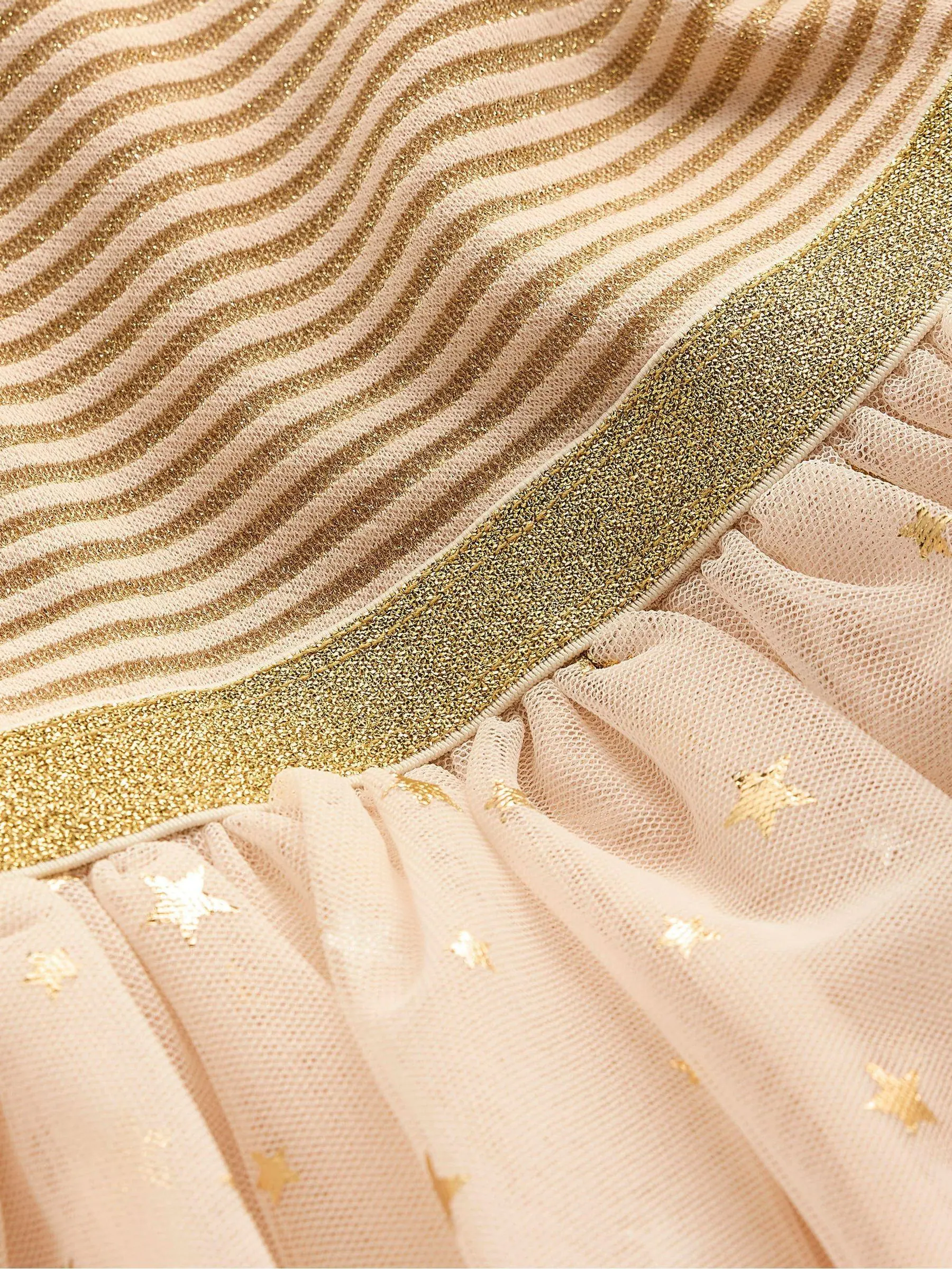 Goud - Boden Twirly Tulle Mix Dress