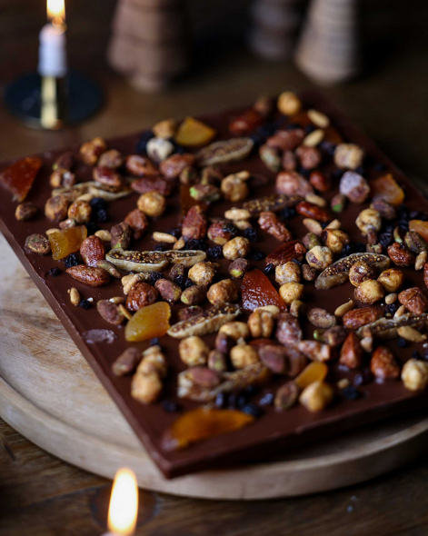 Bloc de Chocolat Noir 75% de Noël | Le Chocolat Alain Ducasse 1100g