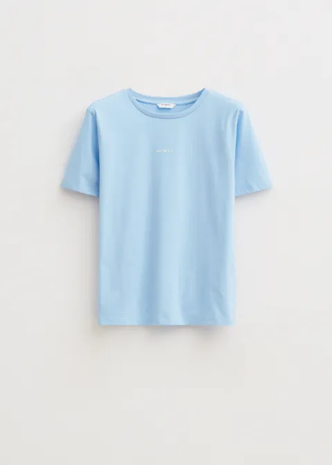 T-shirt met logo blauw (BLW.L)