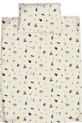 Elsa Beskow Tomtebobarnen Sengesett 100 x 130 Sprinkelseng, Beige