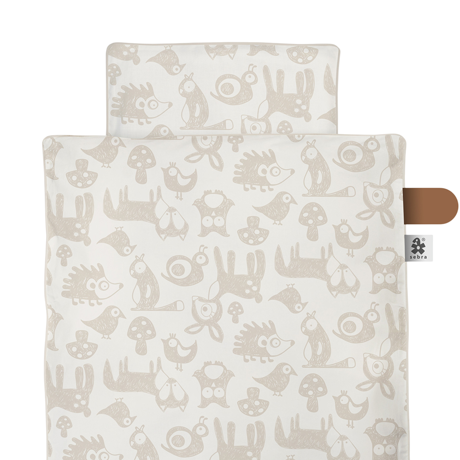 Bettwäsche 100x70cm, Forest, straw beige