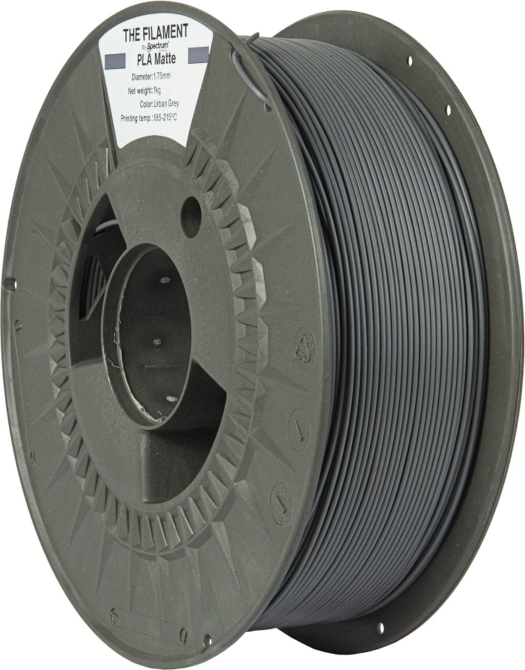 The Filament  PLA Matte Urban Grey, 1,75 mm / 1000 g    Mattes PLA für funktionale & dekorative Anwendungen in Urban Grey