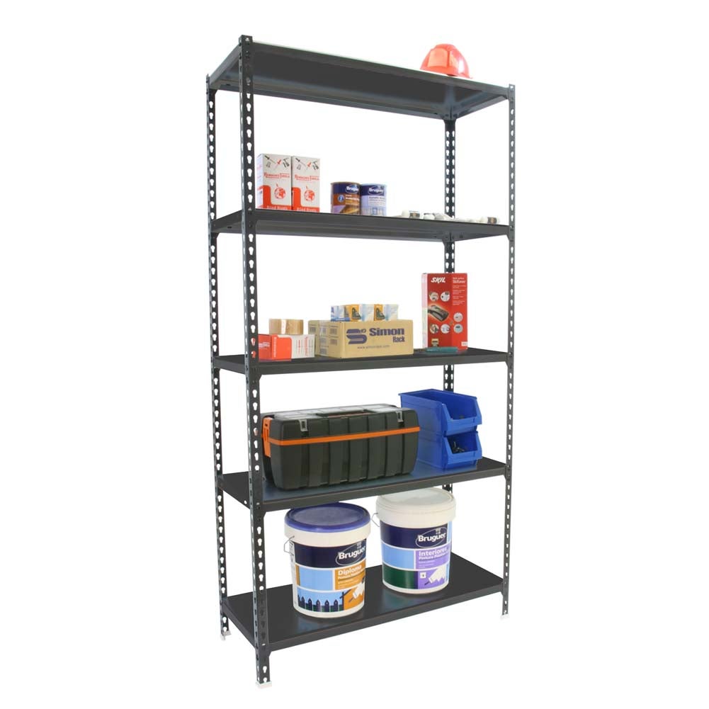 PROREGAL Heavy-Duty stellingkast Metal Shark HxBxD 180 x 80 x 40 cm Draagvermogen plank 180 kg Antraciet