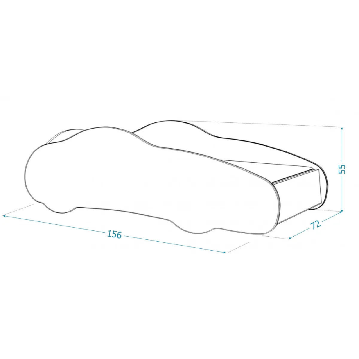 Kids Literie Voiture 70x140 cm