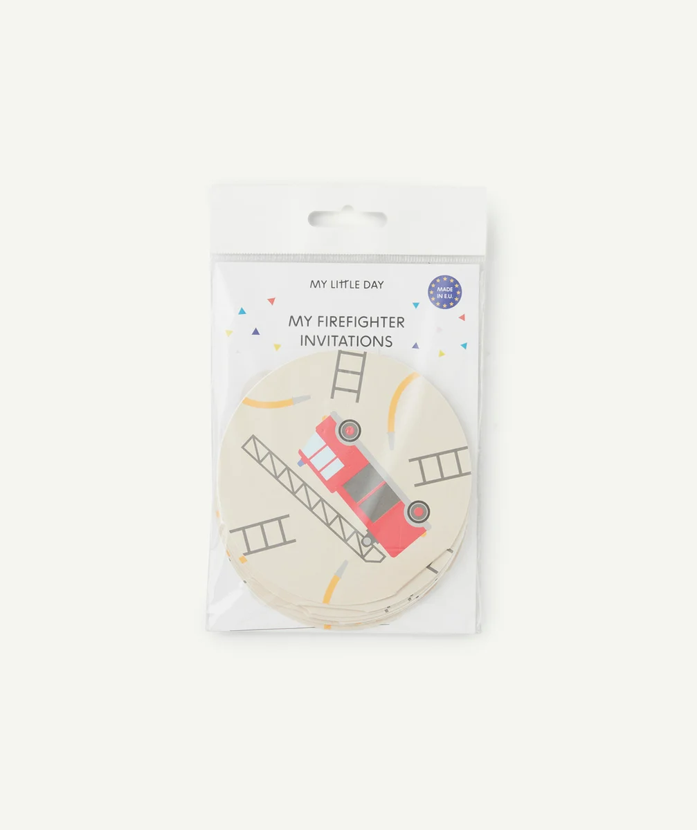 MY LITTLE DAY8 INVITATIONS THÈME POMPIERS