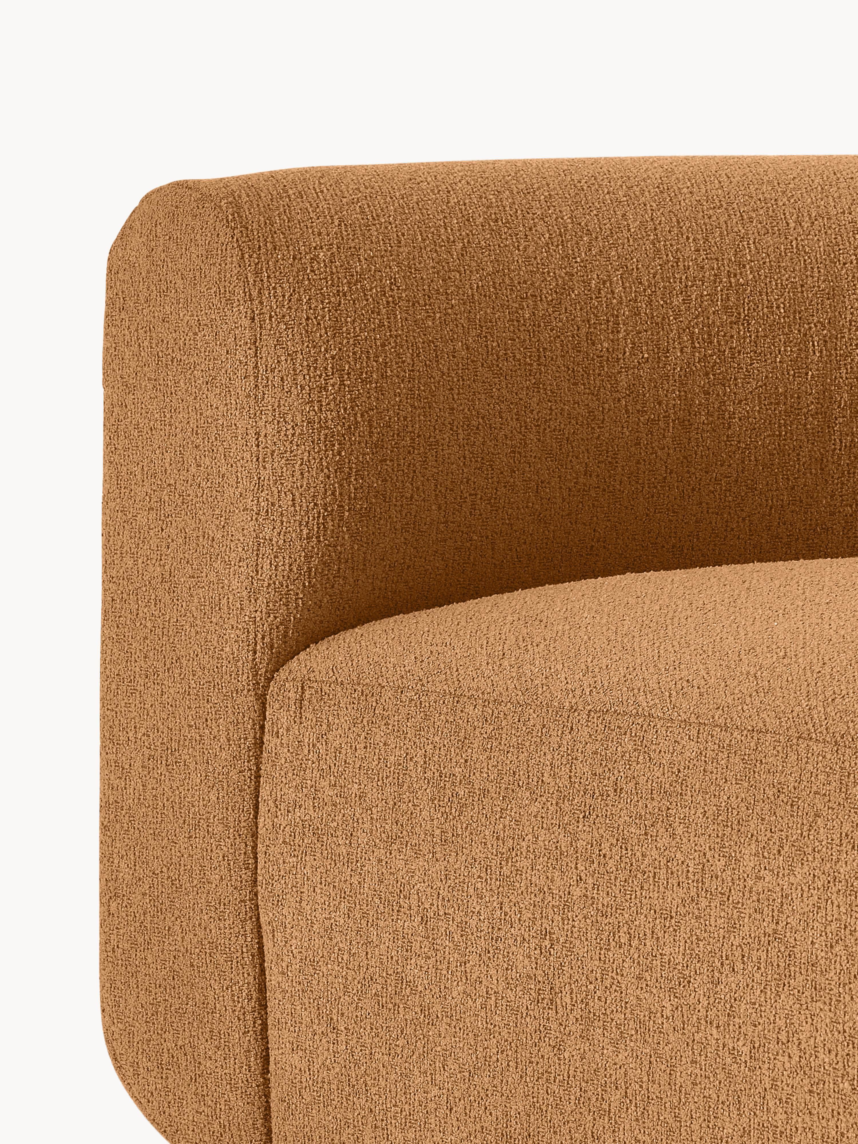 Ronde bouclé hoekmodule Sofia