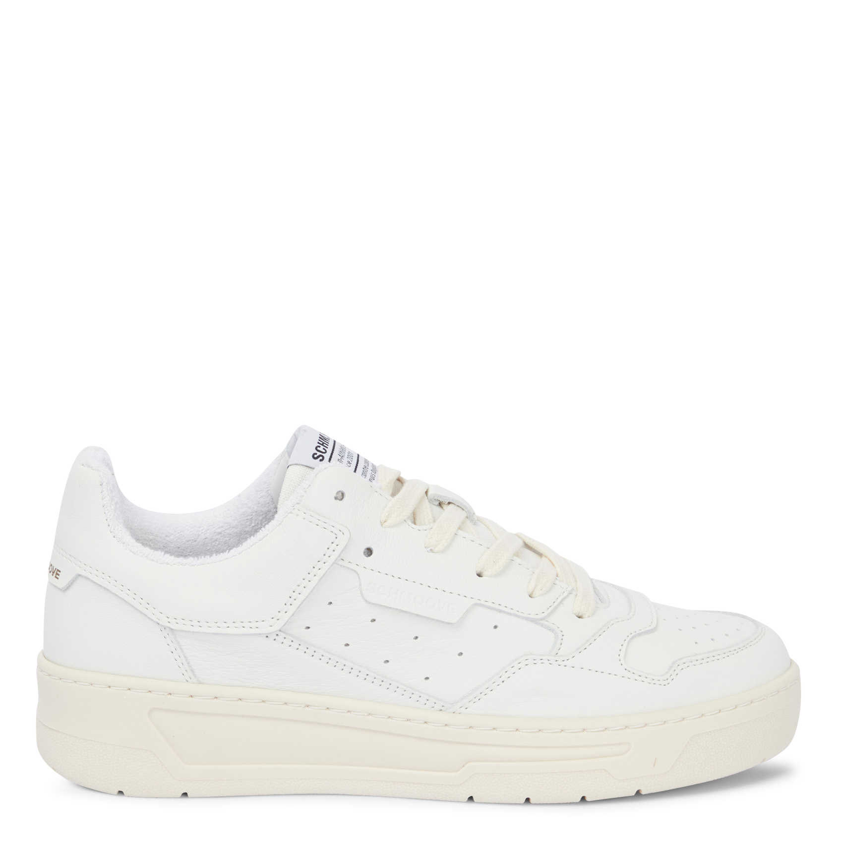 SMATCH - Baskets basses à lacets en cuir mélangé | Blanc