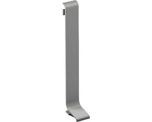 Verbindingsstuk voor aluminium plint titanium 11x60 mm (1 st.)