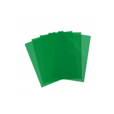 SHINE - 10 Pochettes coin - A4 - pour 25 feuilles - 12/100 - vert cristal