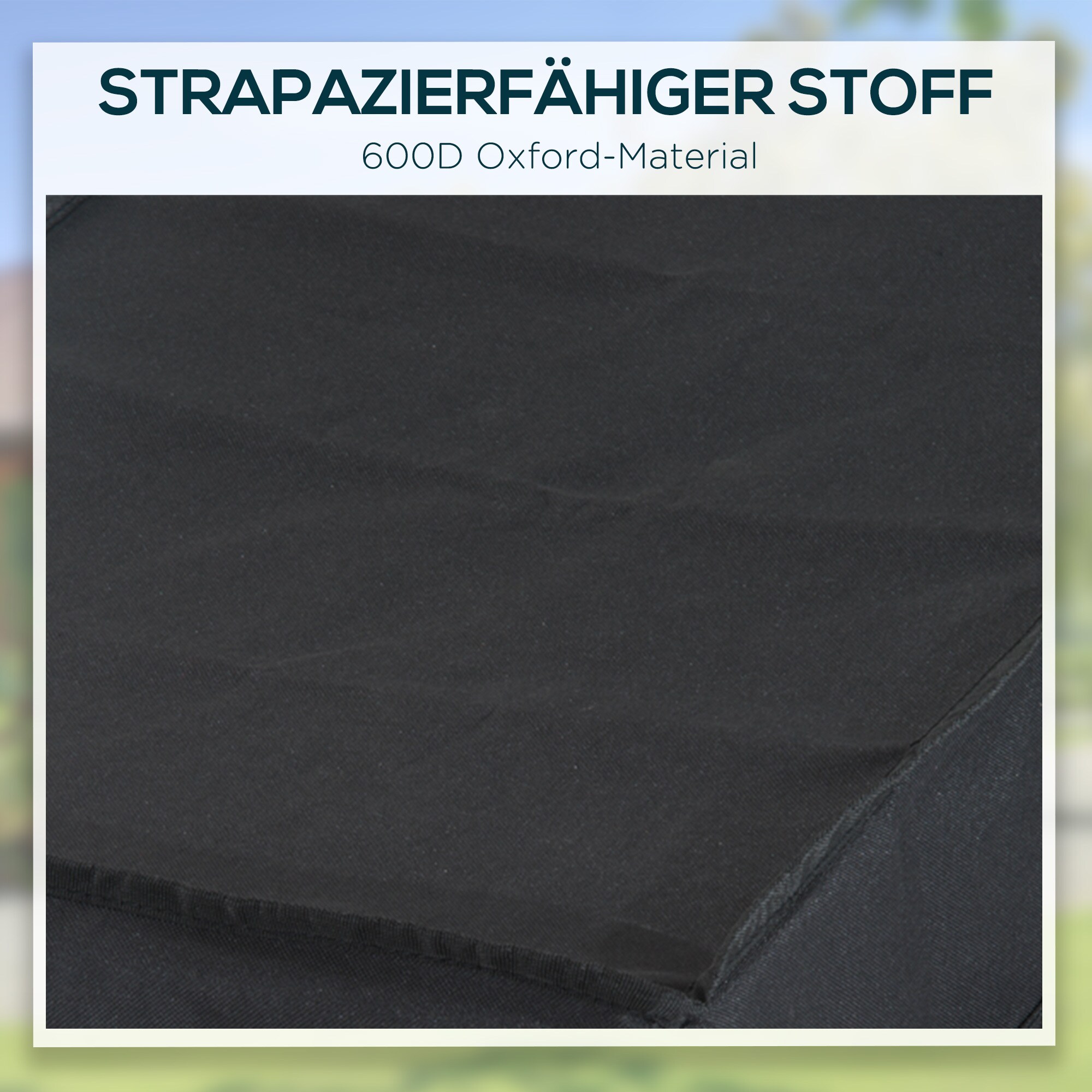 HOMCOM Lastenanhänger schwarz 144L x 59B x 80H cm