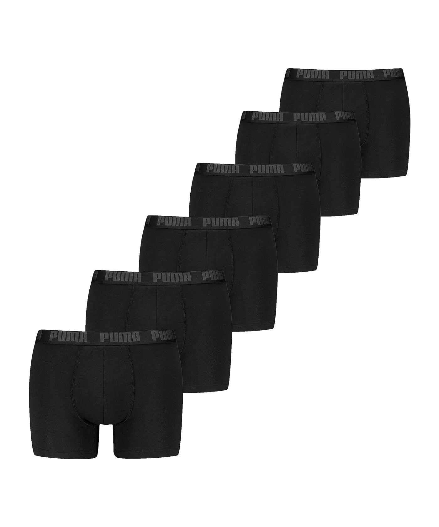 PUMA Everyday Boxer 6er Pack Schwarz F001