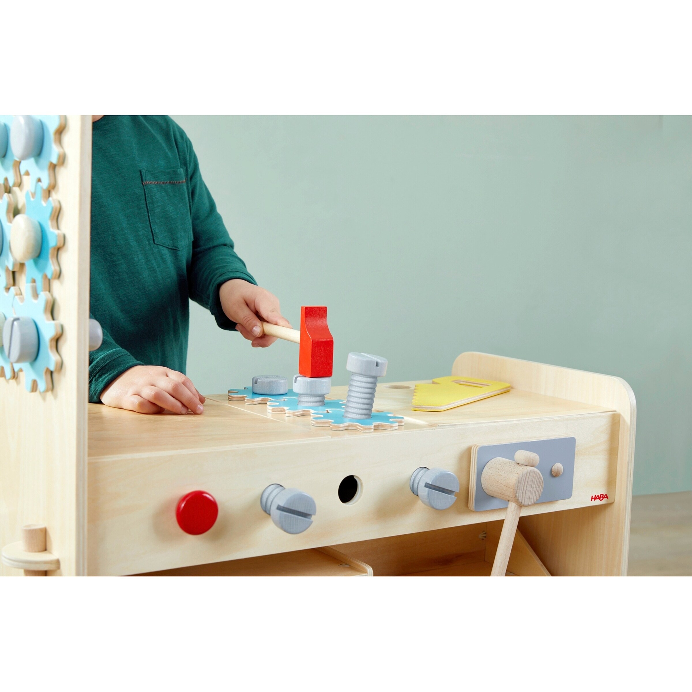 Haba Rollenspiel Studio 3in1 - Kaufladen, Küche & Werkstatt