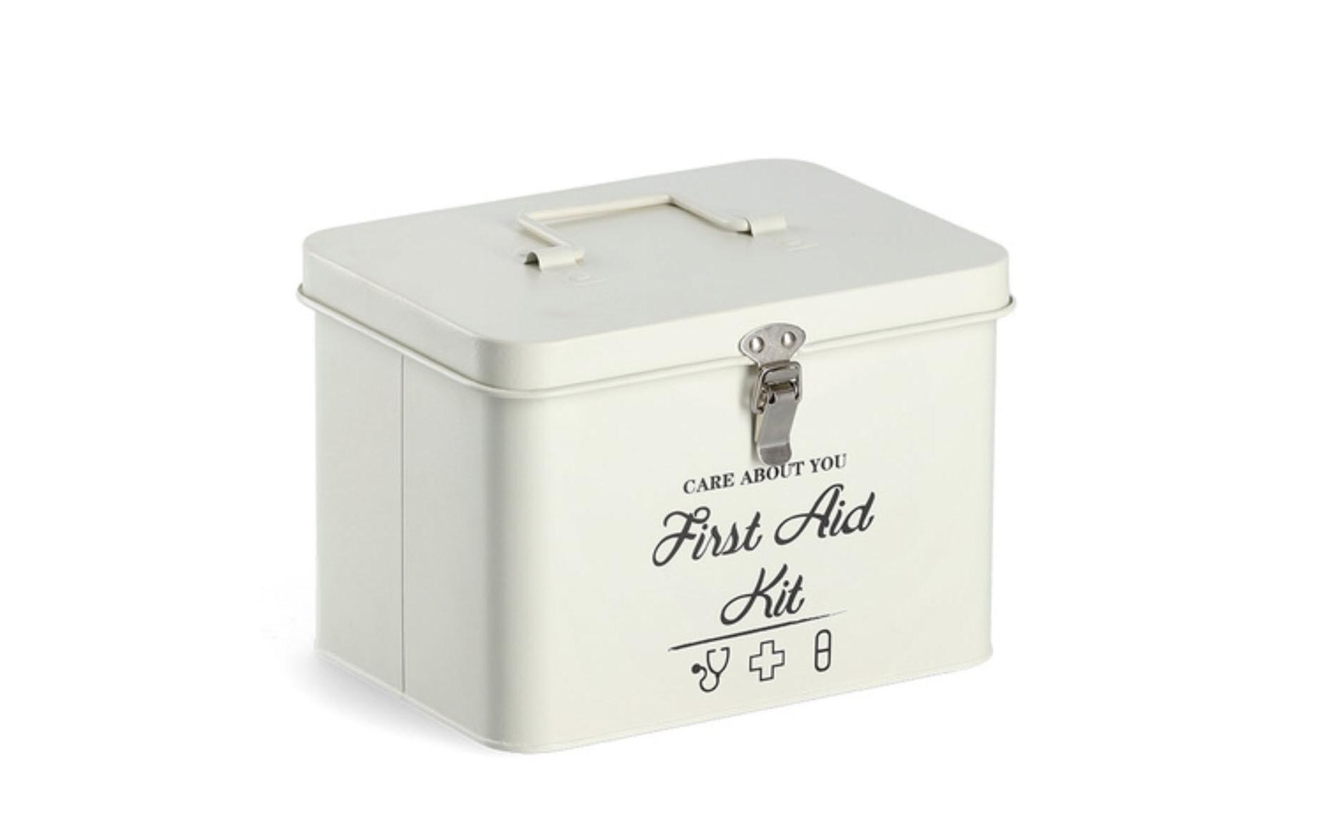 Erste Hilfe Schrank First Aid 22.4 x 17 x 16 cm, WeissMedikamentenbox