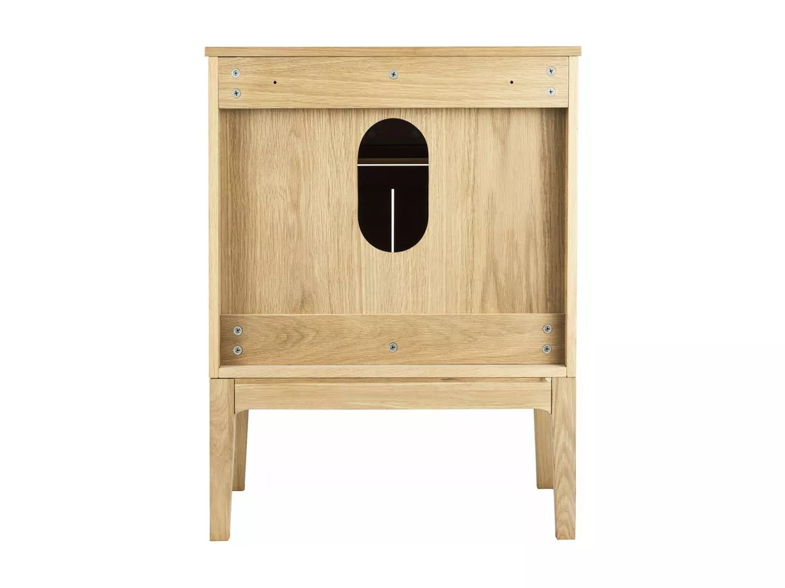 Meuble simple vasque 60 cm en chêne naturel