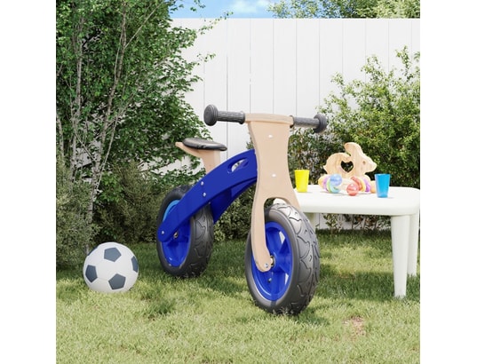 VIDAXL - Draisienne Vélo d'équilibre pour enfants avec pneus pneumatiques bleu