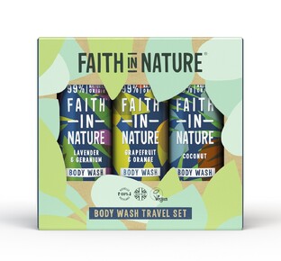 Faith in Nature Body Wash Mini's Geschenkset 1ST