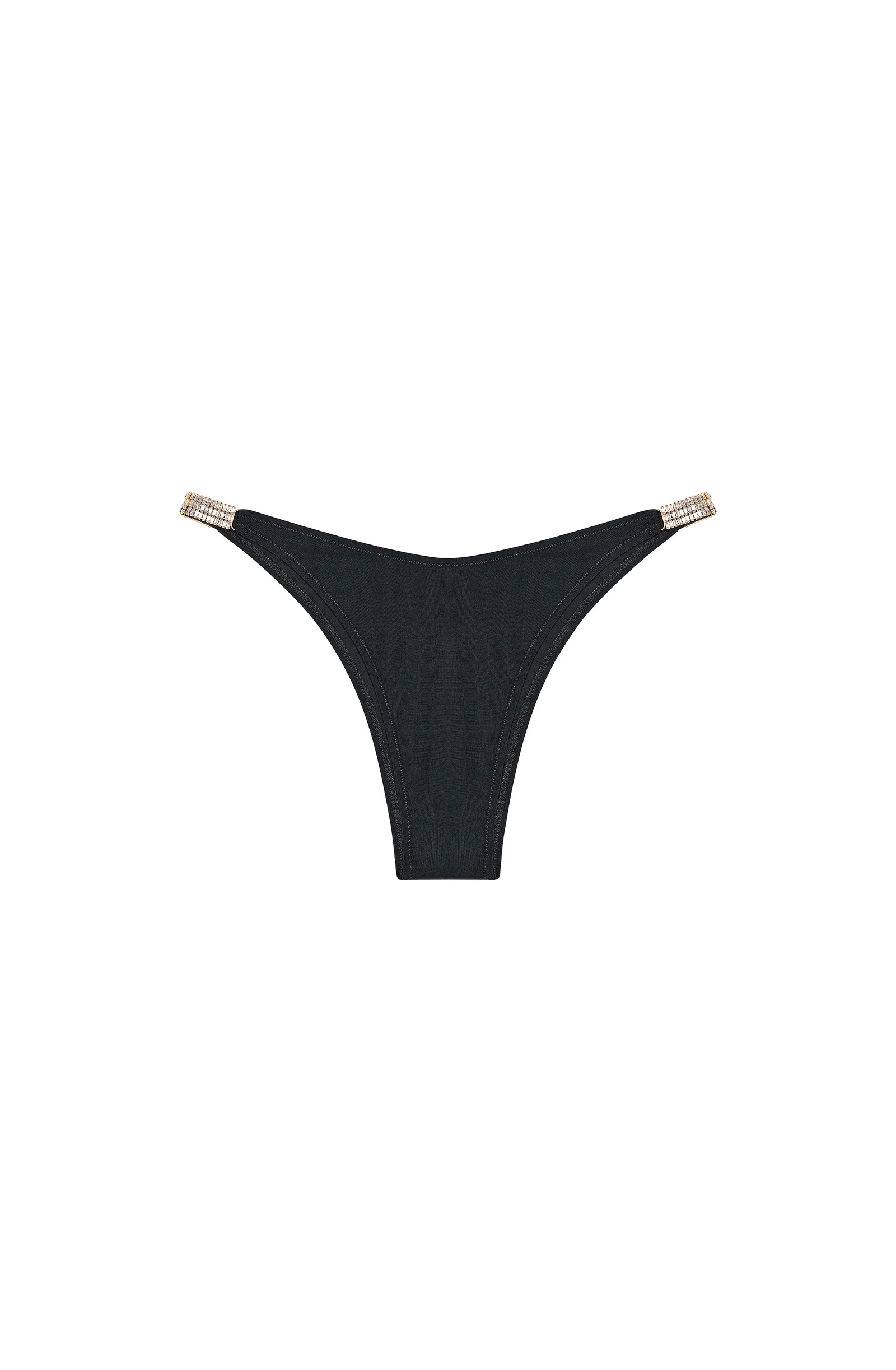 talyna Bas de maillot de bain noir à bijoux cristal Noir