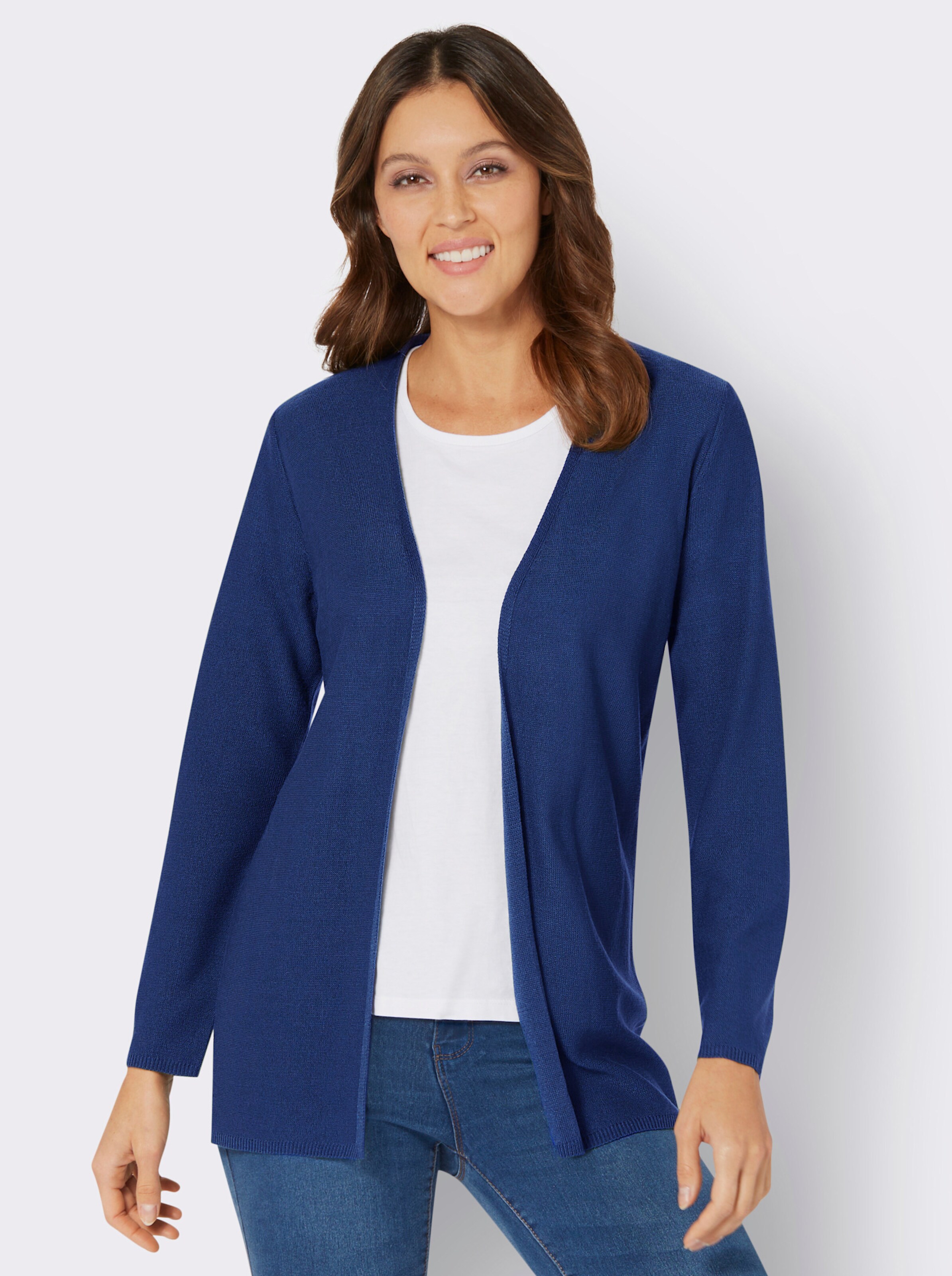 Long-Strickjacke