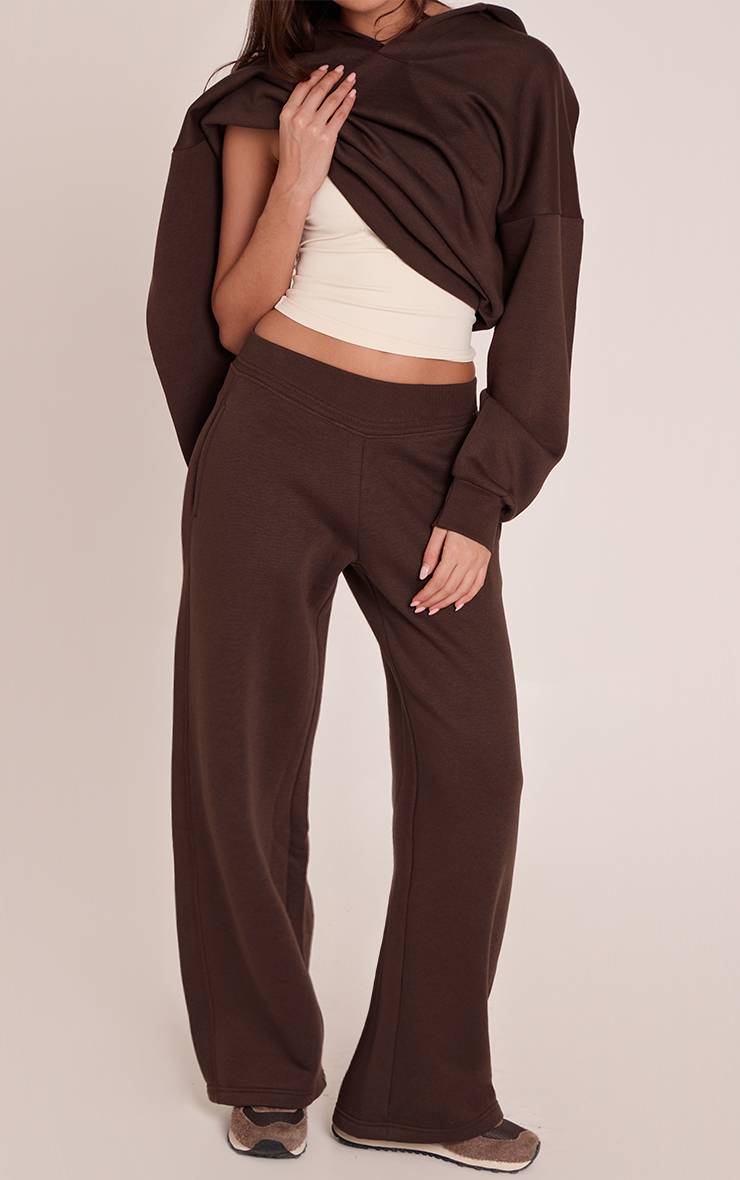 Chocolat Jogging Taille Basse Coupe Droite