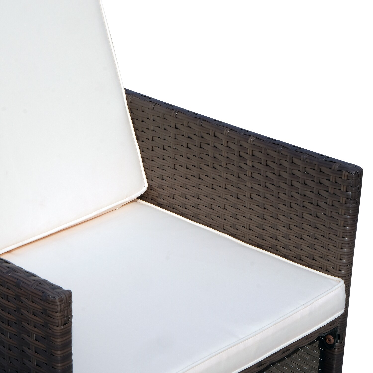 Outsunny Polyrattan Gartenmöbel als 21-tlg. Set braun, cremeweiß