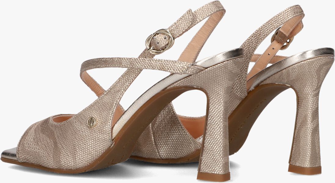 goudkleurig floris van bommel sandalen met hak sfw-90065 tami
