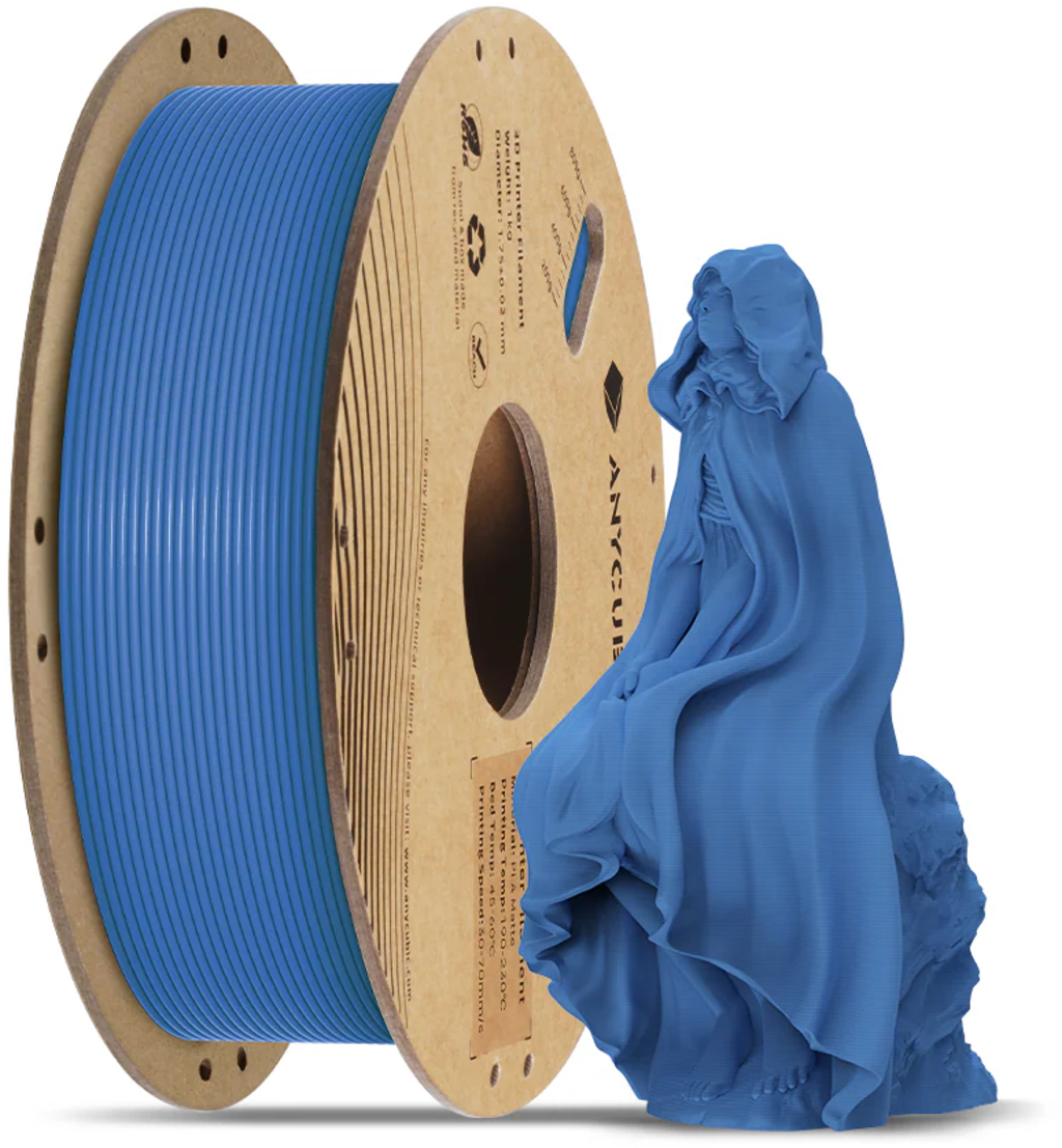 Anycubic  PLA Matte Blue, 1,75 mm / 1000 g    Seidenmattes Finish in Blue