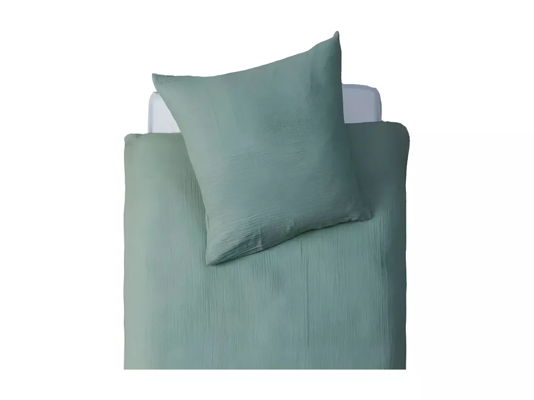 Housse de couette en coton Vert 90x190cm