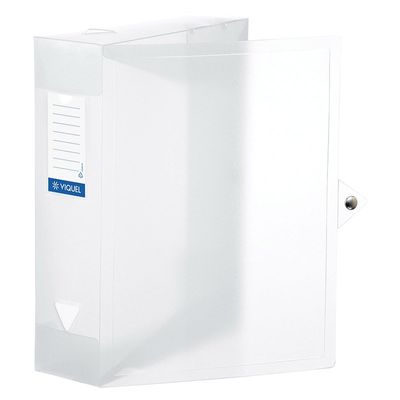 Viquel Propyglass - Boîte de classement plastique - dos 80 mm - disponible dans différentes couleurs