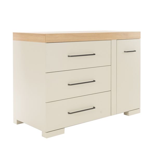 TWF Babykamer Galaxy 3-delig: Ledikant 60x120, Commode XL, Hanglegkast