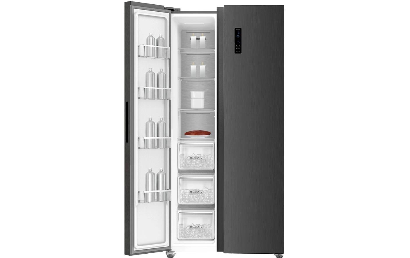 Foodcenter ECOFC683 Dunkelgrau<br>Side by Side Kühl- und Gefrierteil
