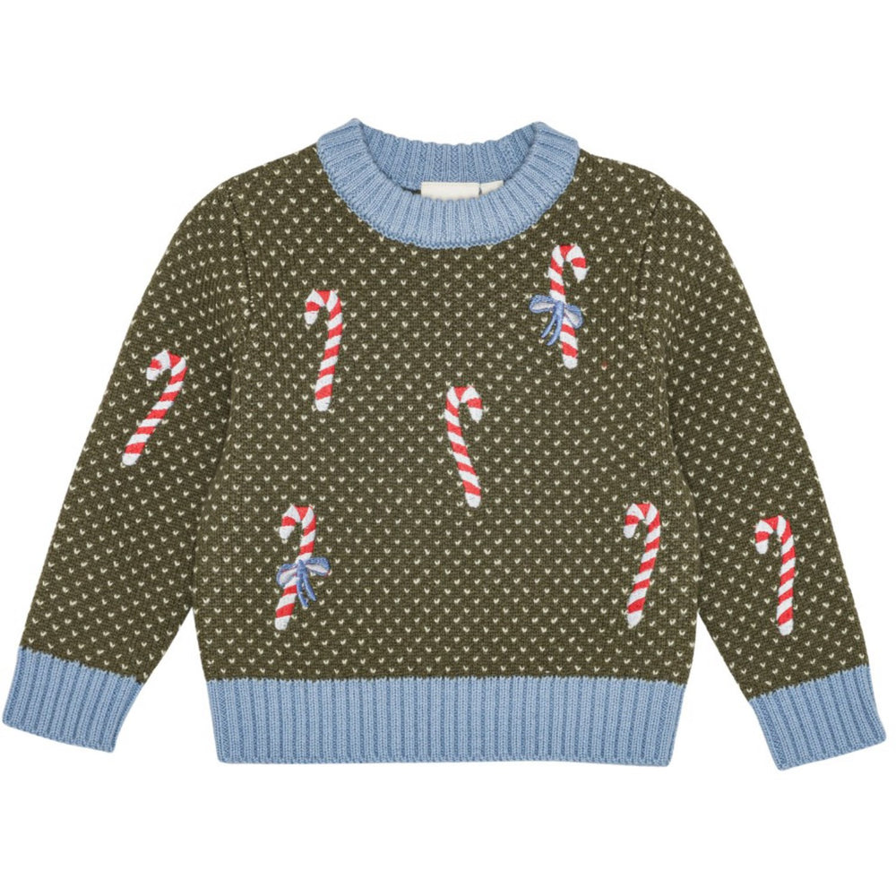Køb Flöss Dark Green Christmas Jasper Sweater