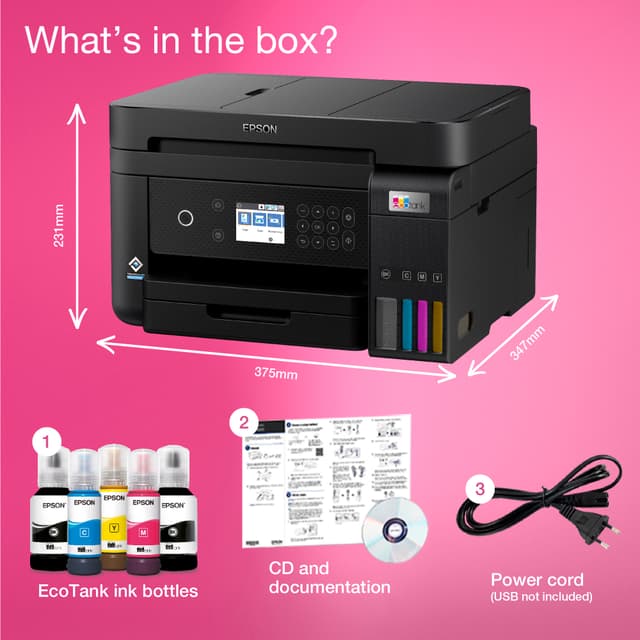 Epson EcoTank ET-3850 multifunktionel printer