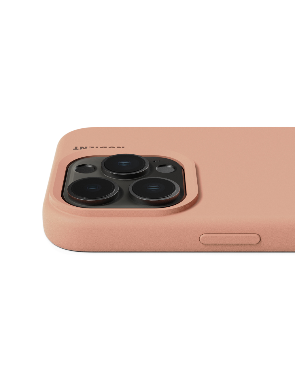 Base mobilcover iPhone 15 Pro | Silikone.  | Peach | NUDIENT
