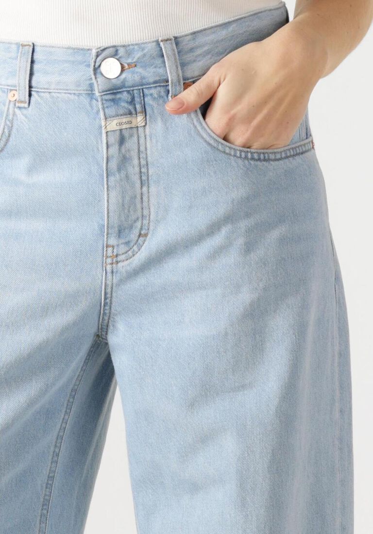 lichtblauwe closed wide jeans nikka jeans