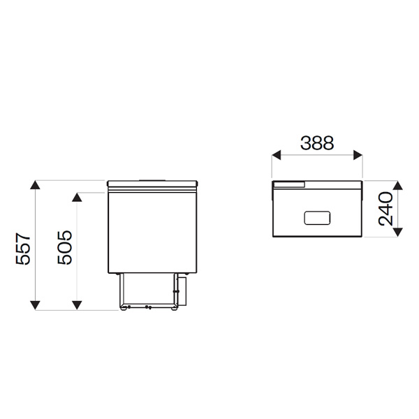 Réfrigérateur à compression Indel B Top Loaded 16L