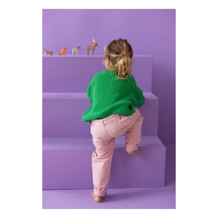 Yuki Cardigan Raglan Coton Bio | Vert