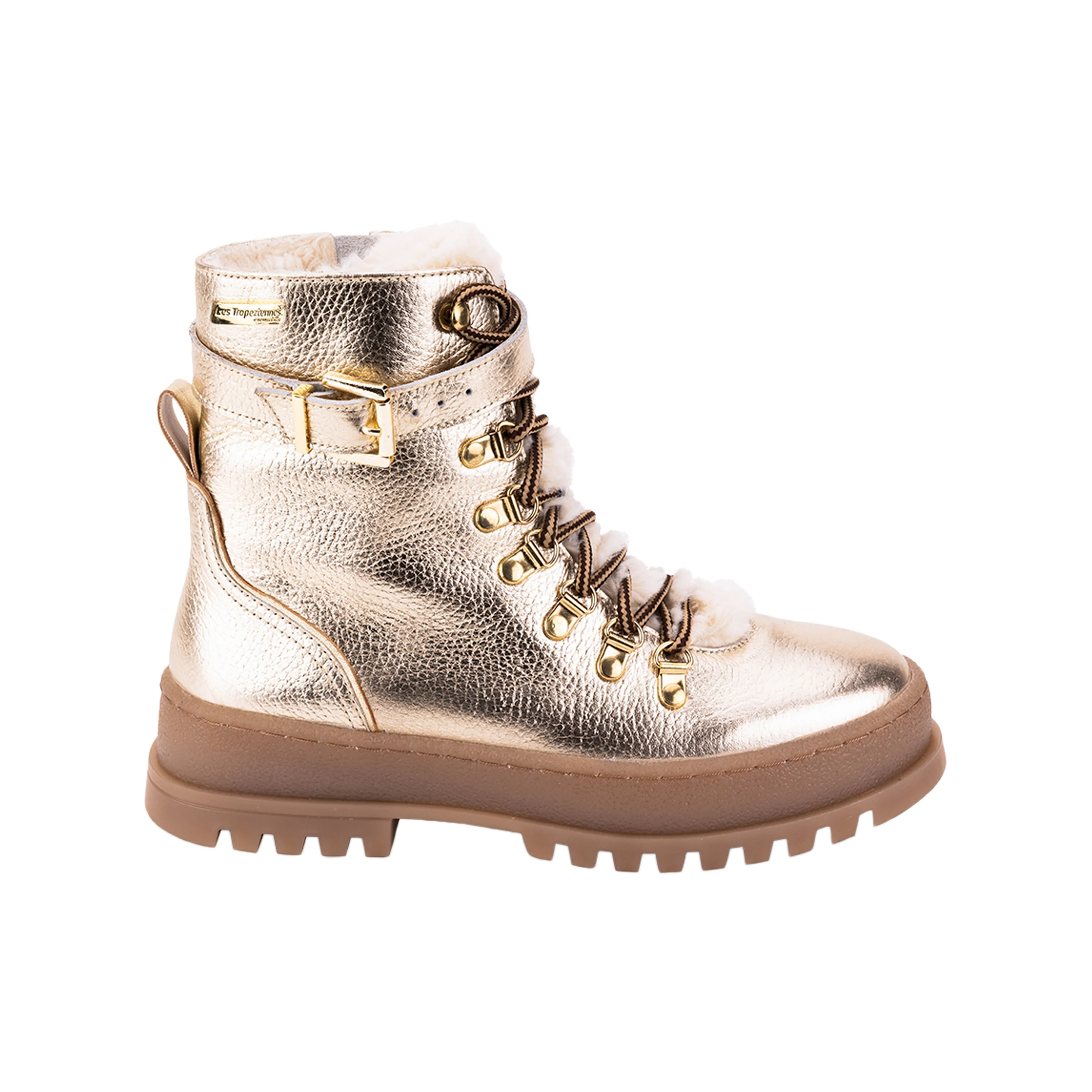 Bottines cuirpar m. Belarbi valeria | Doré