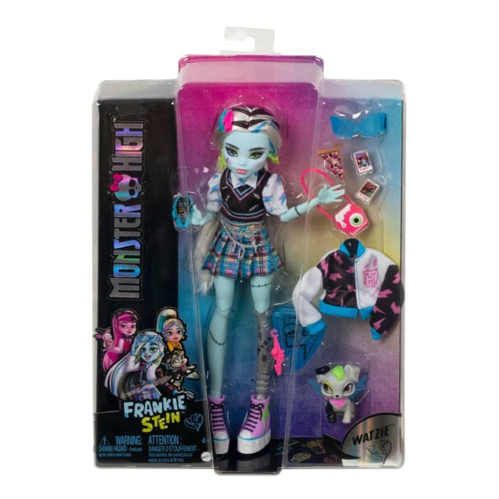 Monster High - Dukke med kæledyr - Frankie (HHK53)