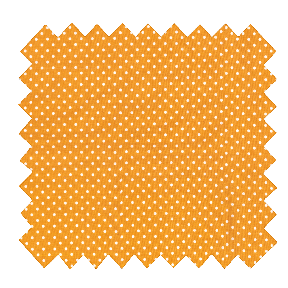 Tissu Coton Au Mètre Pois Jaune Ex1017